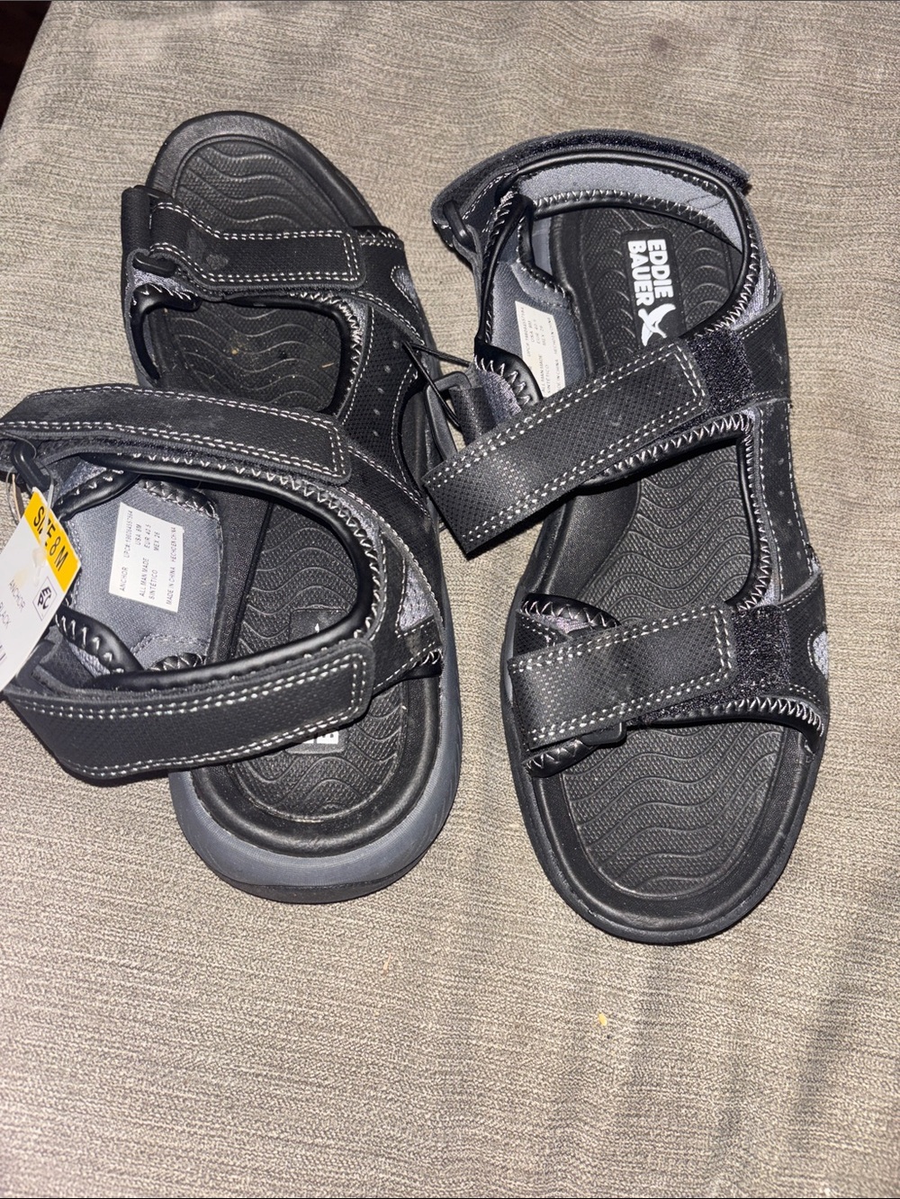 Eddie Bauer Black men’s 8M Adjustable Strap Sandals